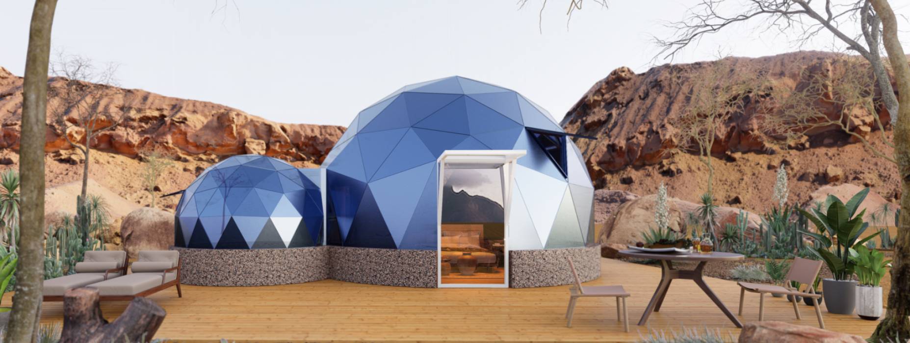 巍山球形智能光伏玻璃星空房